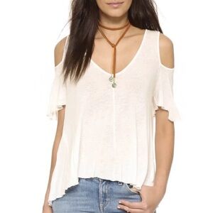 Free People We The Free Bittersweet Cold Shoulder Top